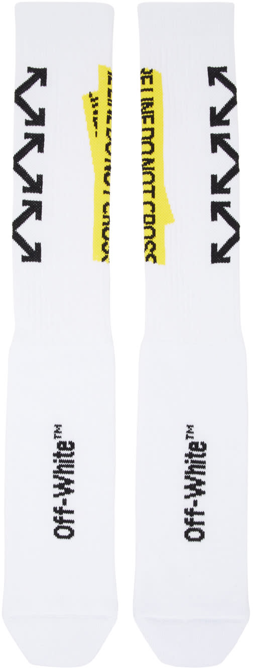 Off-white White Firetape Socks