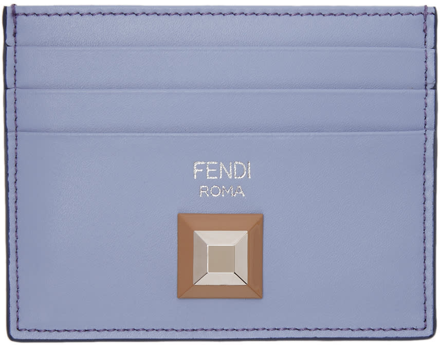 fendi card holder blue