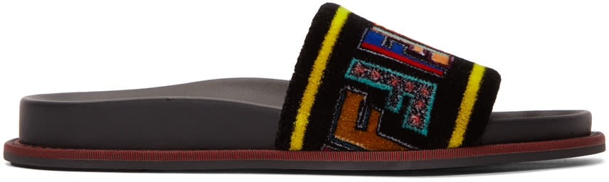 fendi slides multicolor