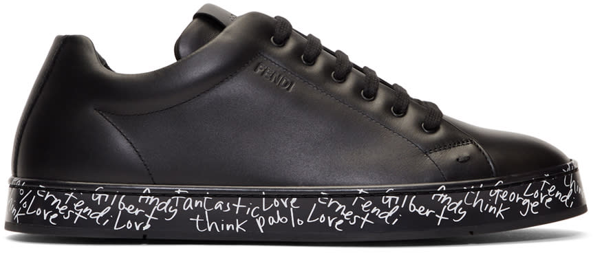 Fendi Black fendi Vocabulary Sneakers