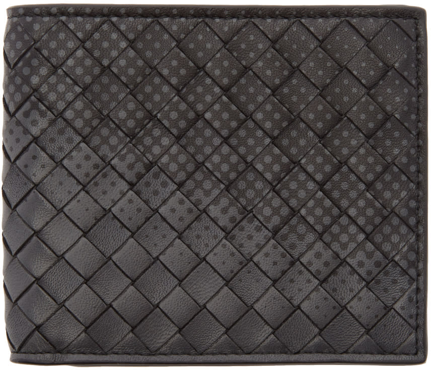 Bottega Veneta Black Intrecciato Galaxy Wallet