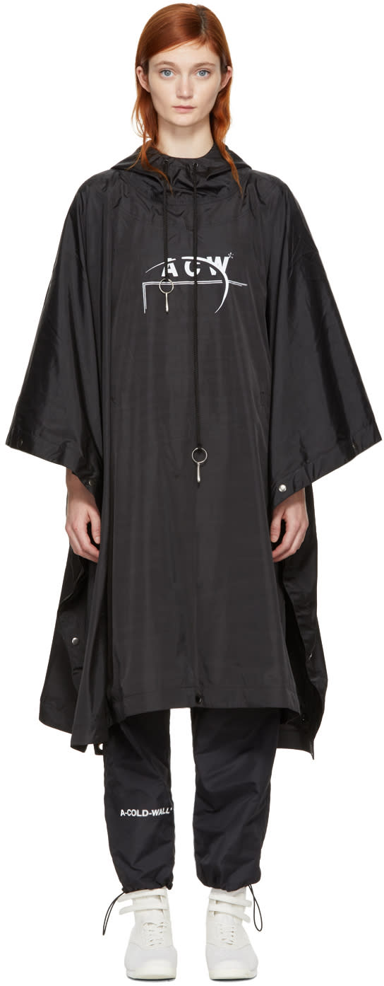 A-cold-wall* Ssense Exclusive Black Technical Poncho