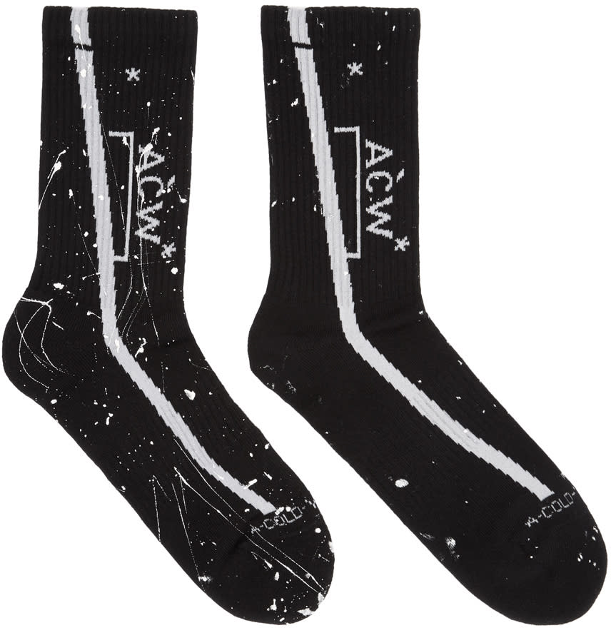 A-cold-wall* Black Logo Socks