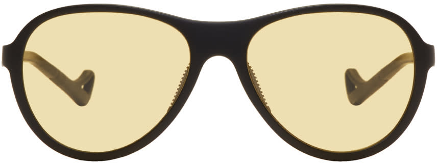 District Vision Black and Yellow Kaishiro Explorer Sunglasses