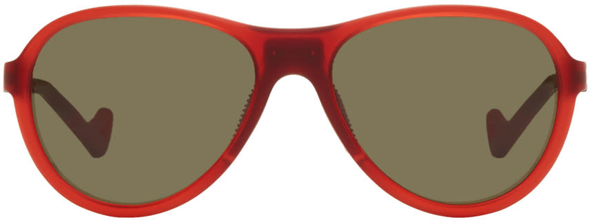 District Vision Red and Green Kaishiro Explorer Sunglasses
