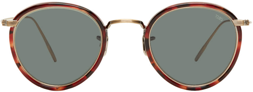 Eyevan 7285 Tortoiseshell and Gold model 717 Sunglasses