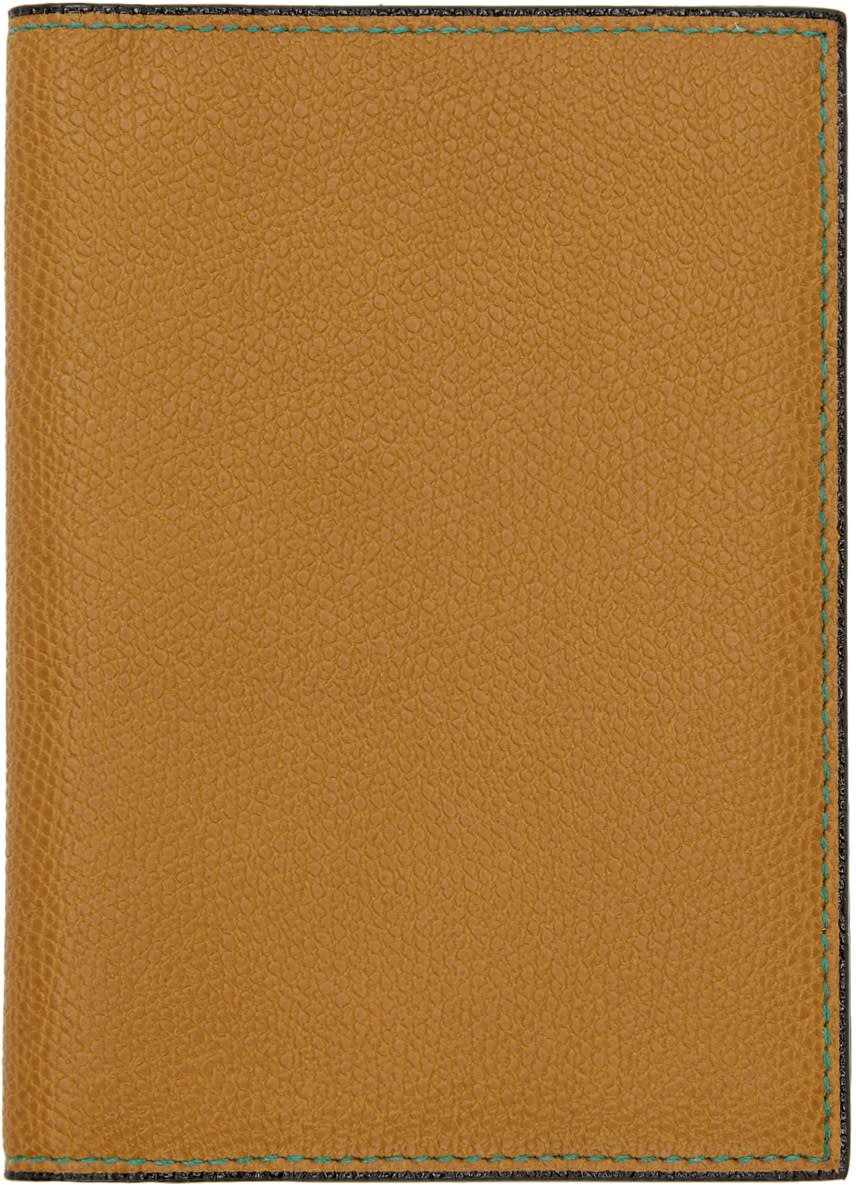 Valextra Tan 3cc Passport Holder