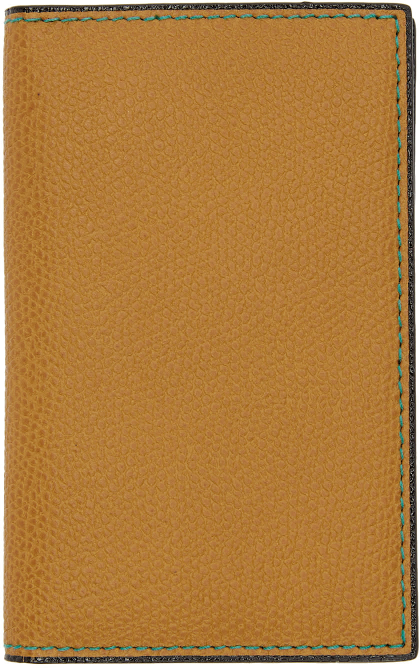 Valextra Tan Business Card Holder
