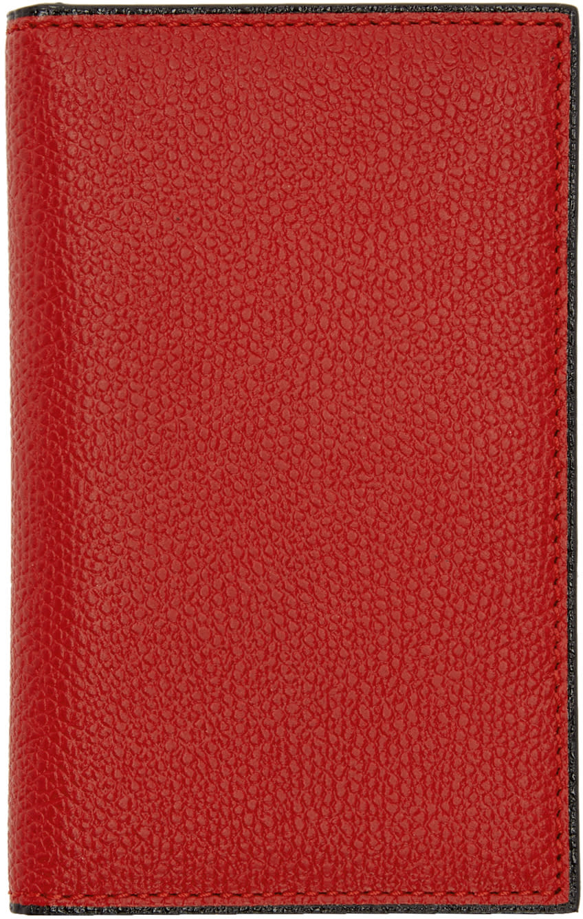 Valextra Red Business Card Holder
