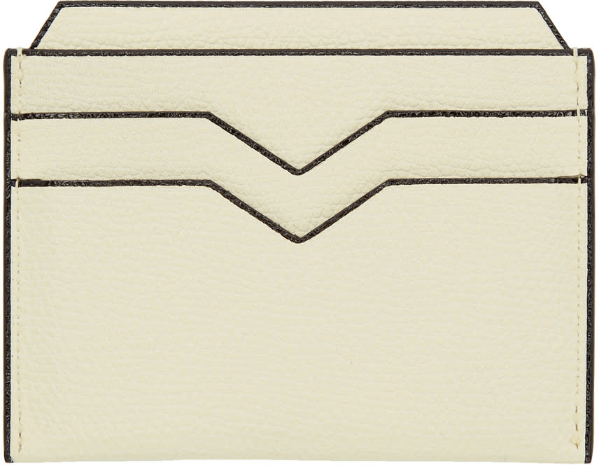Valextra Off-white 4cc Card Holder