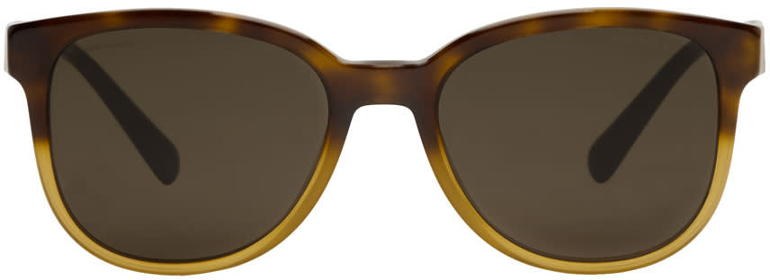 Prada Tortoiseshell Logo Plaque Sunglasses