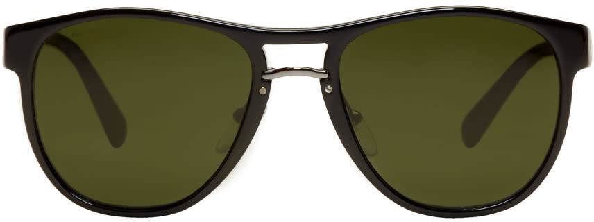 Prada Black Logo Plaque Sunglasses