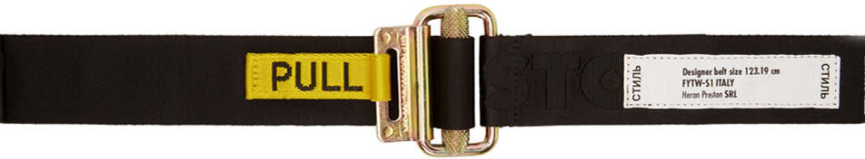 Heron Preston Black Quick Release Belt