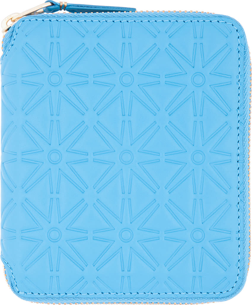 Comme Des Garcons Wallets Blue Star Embossed Wallet