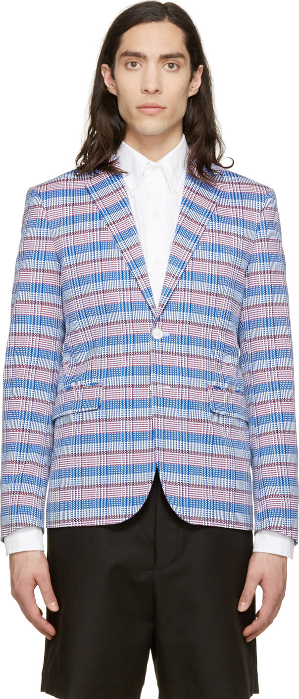 Dsquared2 Tri-color Check Andy Blazer
