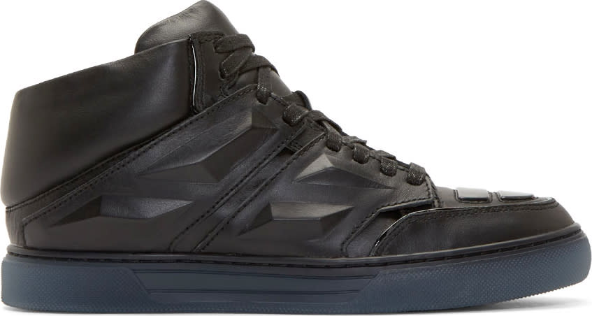 Alejandro Ingelmo Black Leather Exotron Sneakers