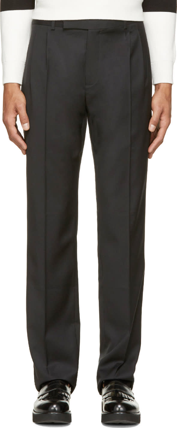 Jw Anderson Black Wool Classic Trousers