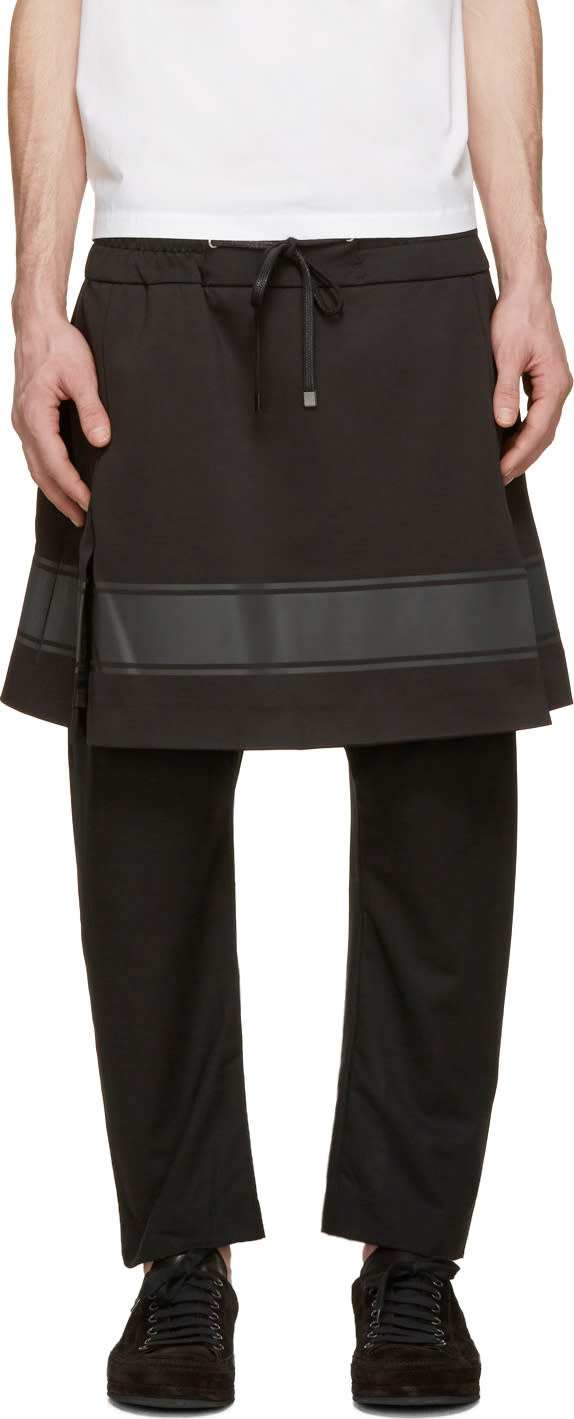 D.gnak By Kang.d Black Layered Lounge Pants