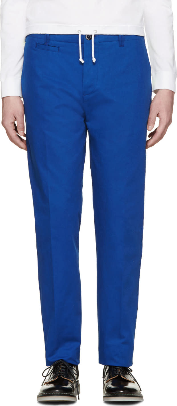 Oamc Blue Chino Trousers