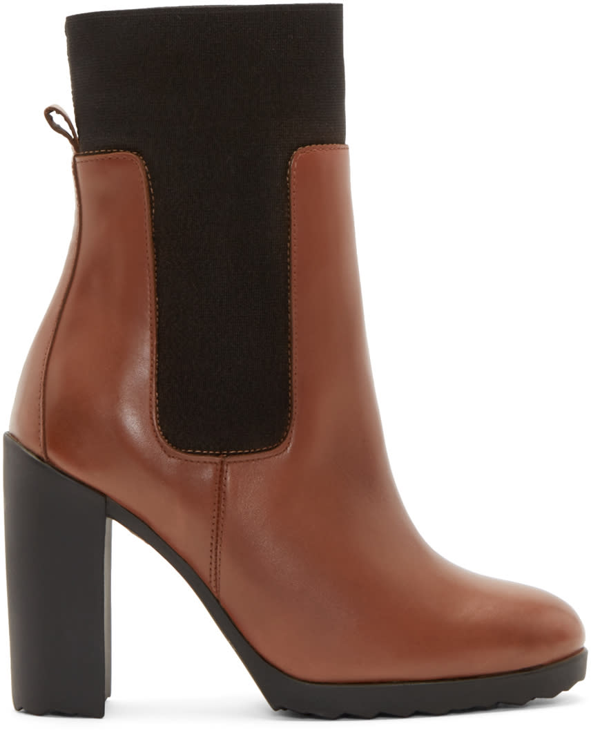 Pierre Hardy Tan New Casual Ankle Boots