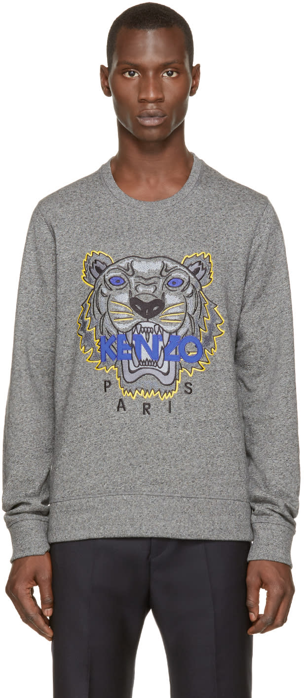 kenzo grey tiger sweatshirt