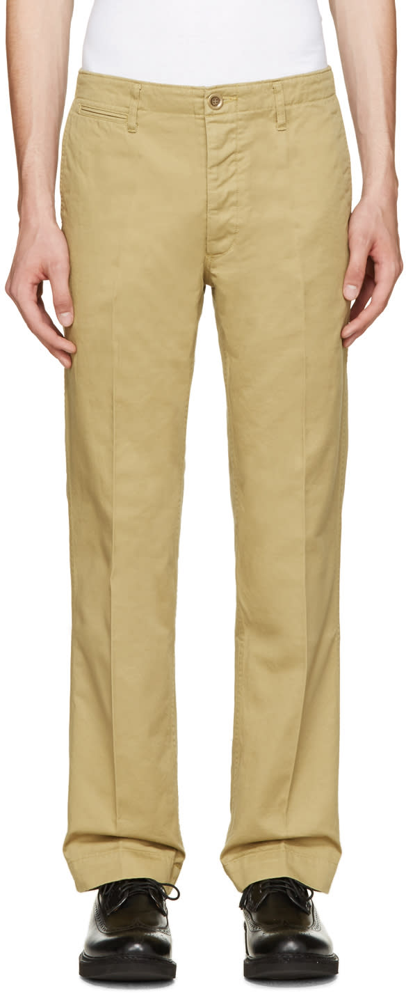 Visvim Beige Slim Chinos
