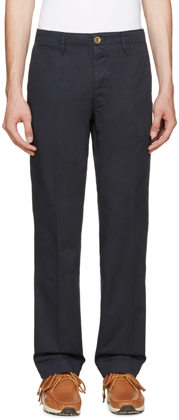 Visvim Navy Slim Chinos
