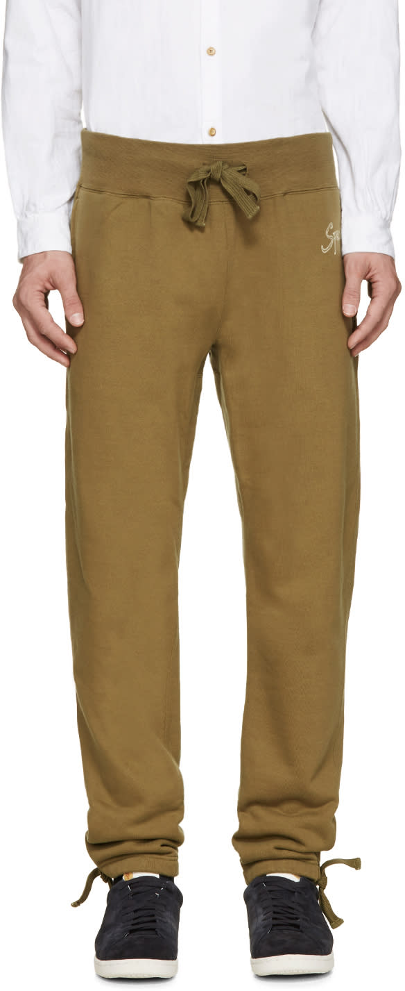 Visvim Green Vintage Logo Lounge Pants