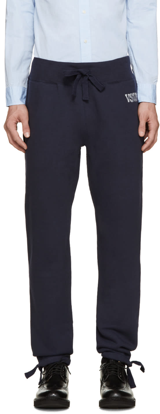 Visvim Navy Vintage Logo Lounge Pants