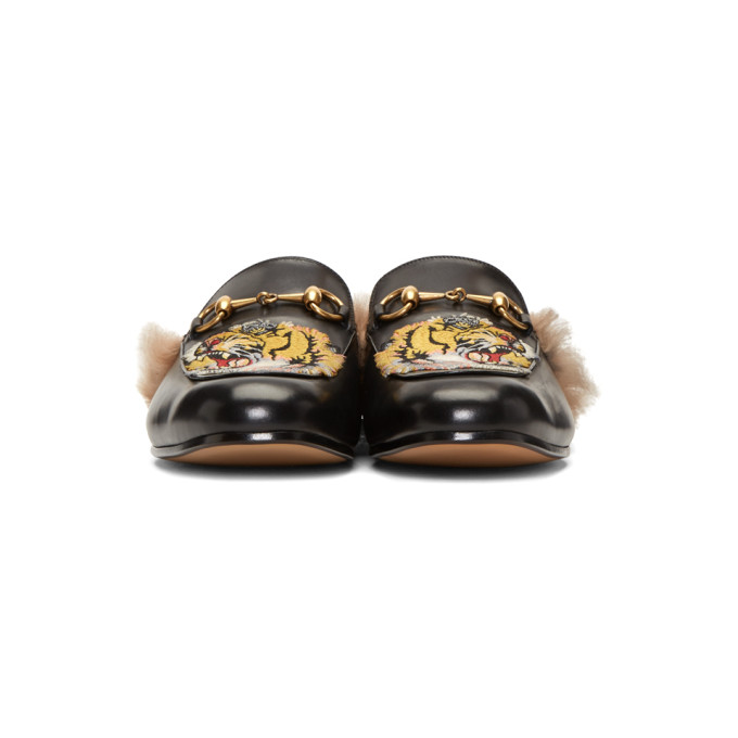 Black Princetown Slip-On Loafers展示图