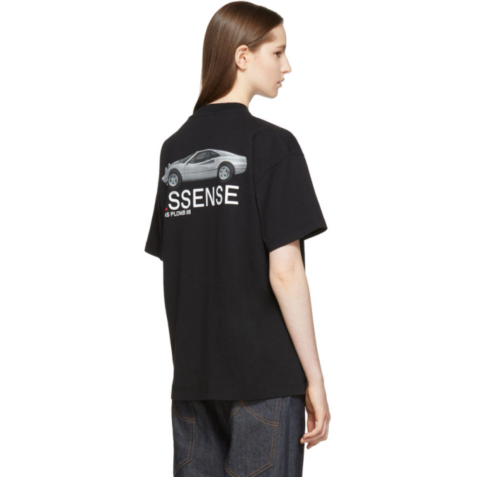 SSENSE Exclusive Black Ferrari T-Shirt展示图