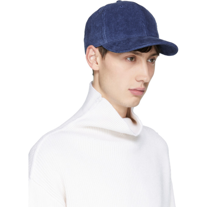 Navy Corduroy Baseball Cap展示图