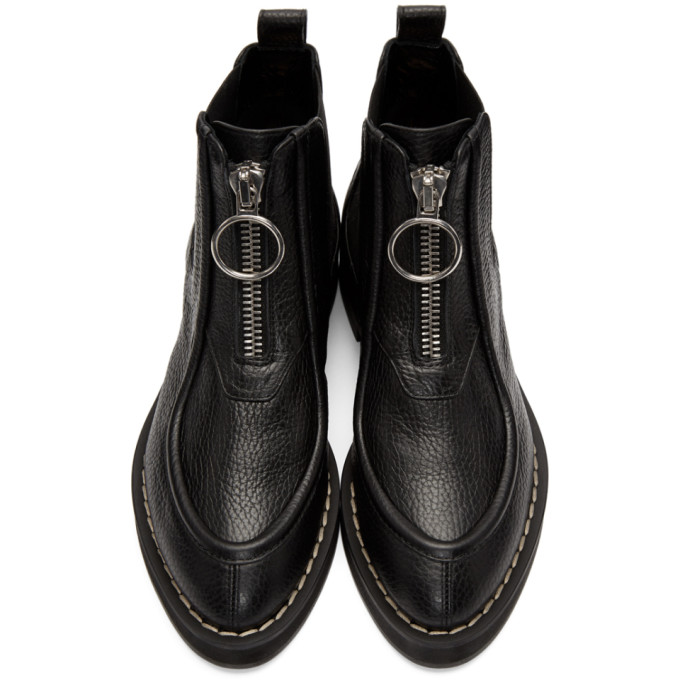 Black Orsay Loafer Boots展示图