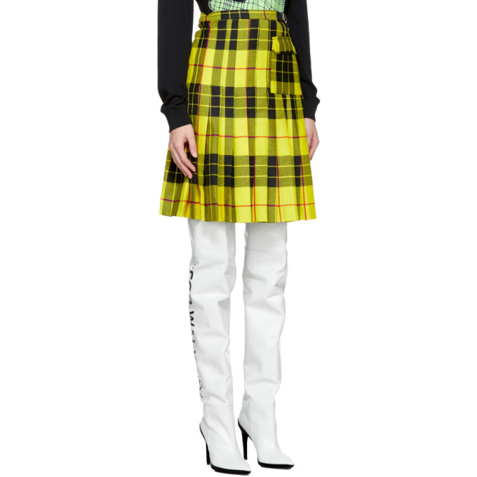 Yellow Wool Tartan Kilt Skirt展示图