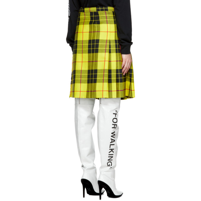 Yellow Wool Tartan Kilt Skirt展示图