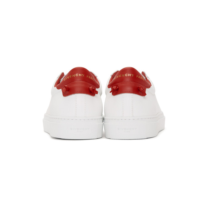 White & Red Urban Knots Sneakers展示图