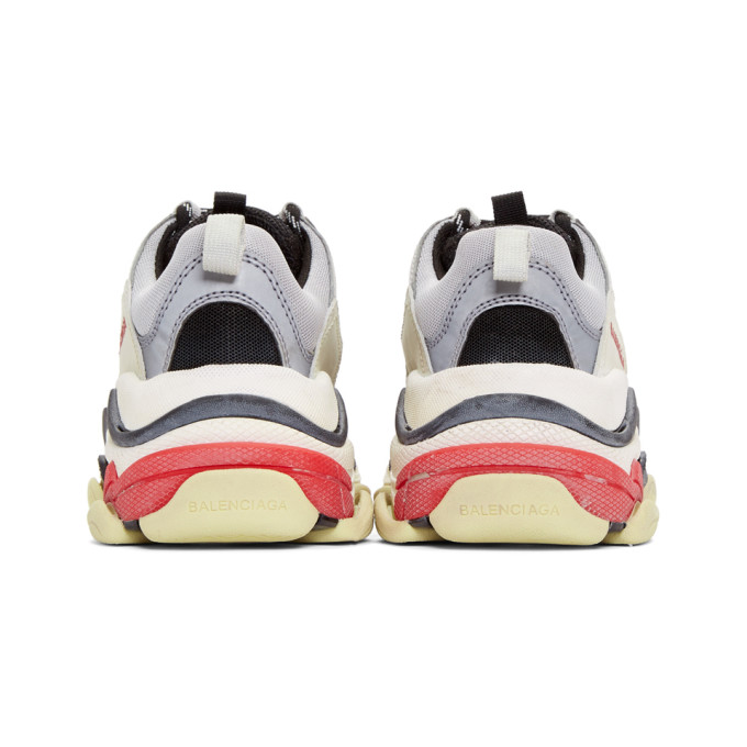 silver triple s balenciaga