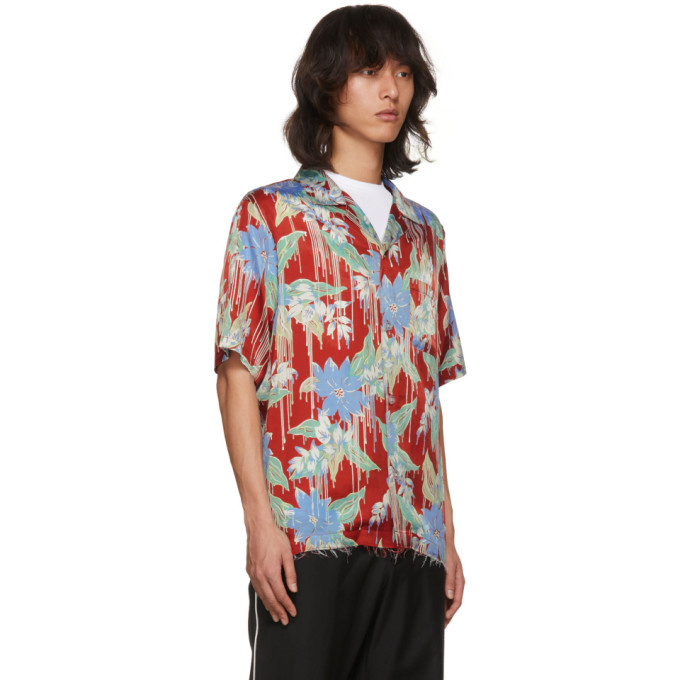 Red Aloha Open Collar Shirt展示图