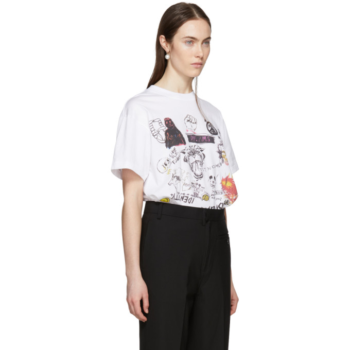 SSENSE Exclusive White Graphic T-Shirt展示图