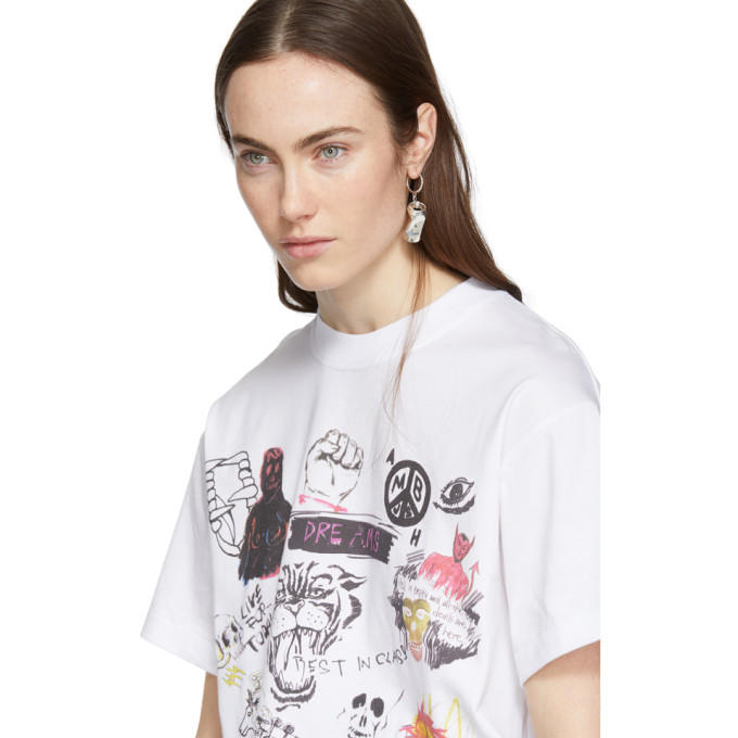 SSENSE Exclusive White Graphic T-Shirt展示图