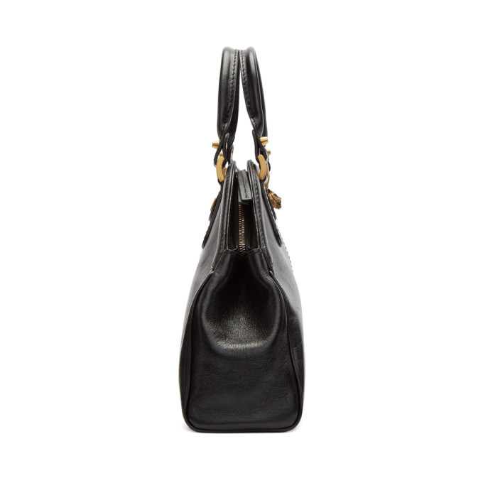 Black Small Linea Top Handle Bag展示图