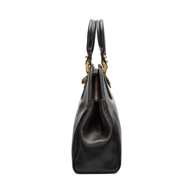 Black Small Linea Top Handle Bag展示图