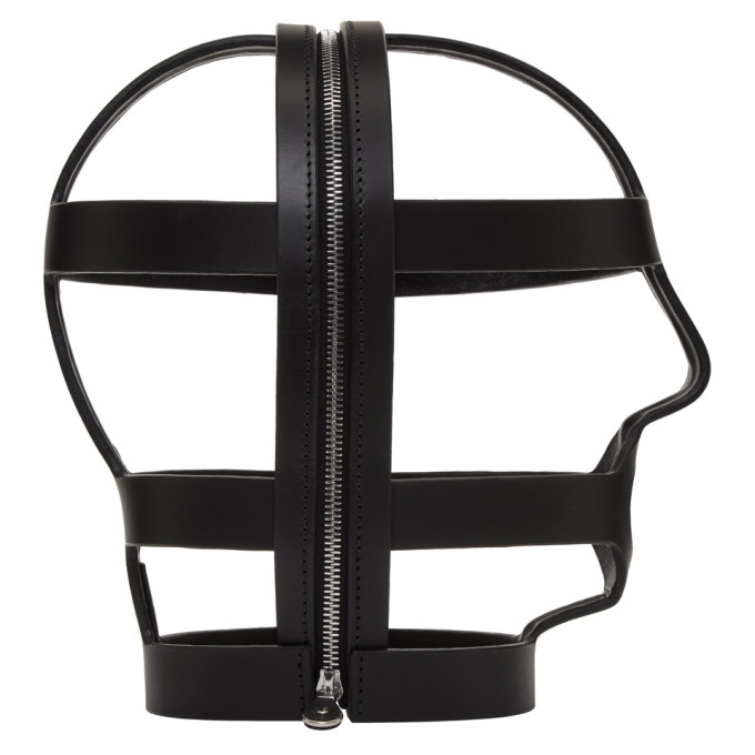 SSENSE Exclusive Black Arca Edition Tormenta Zip Cage Head Piece展示图