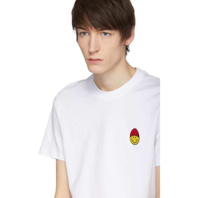 White Limited Edition Smiley Edition Patch T-Shirt展示图
