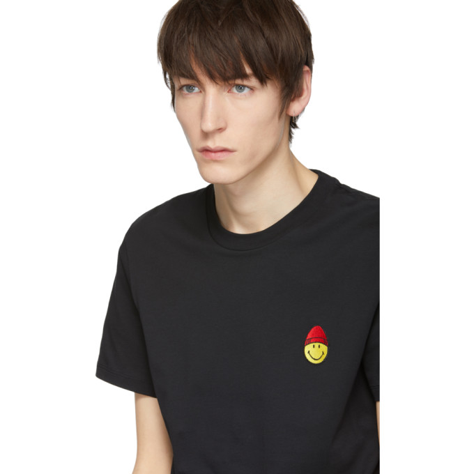 Black Limited Edition Smiley Edition Patch T-Shirt展示图