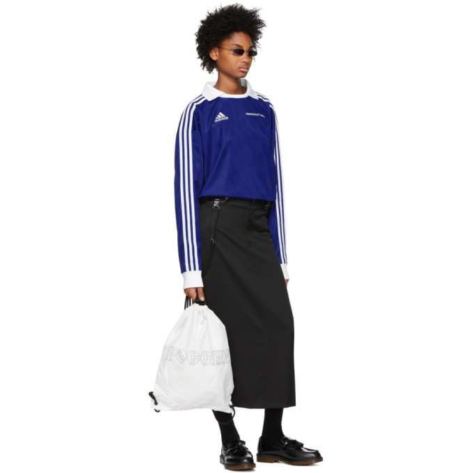 Blue adidas Originals Edition Football Polo展示图