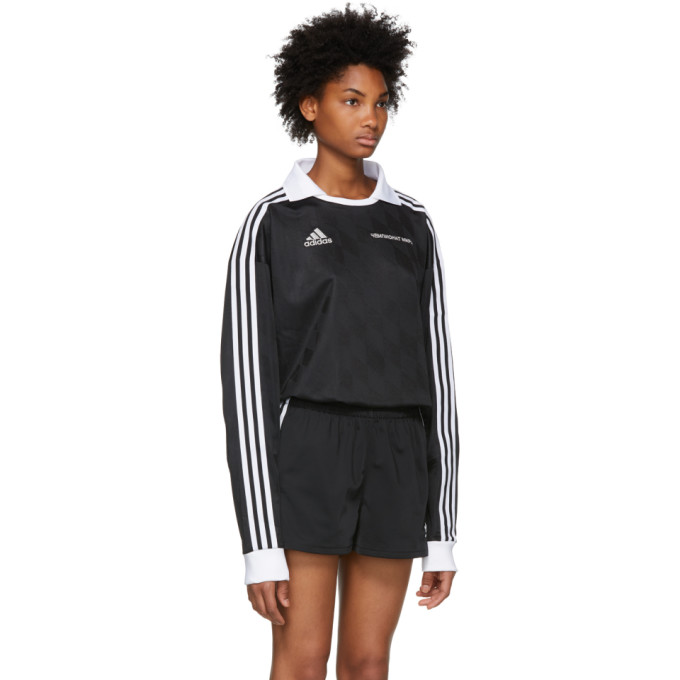 Black adidas Originals Edition Football Jersey Polo展示图