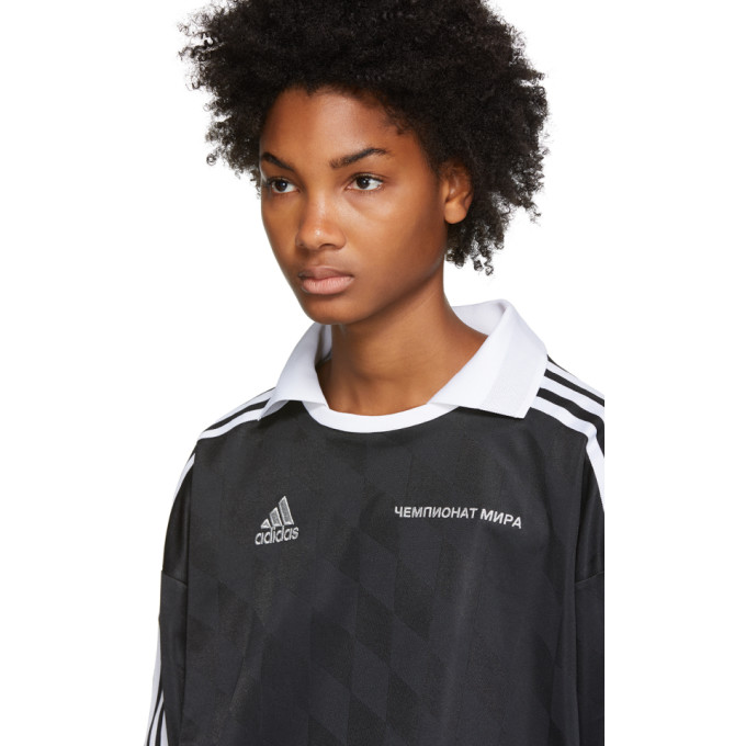 Black adidas Originals Edition Football Jersey Polo展示图