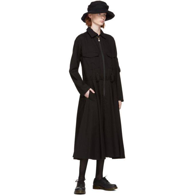 Black Long Military Dress展示图