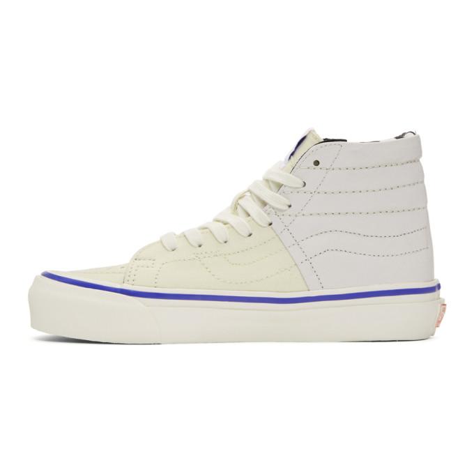 White Inside Out Checkerboard OG Sk8-Hi LX Sneakers展示图